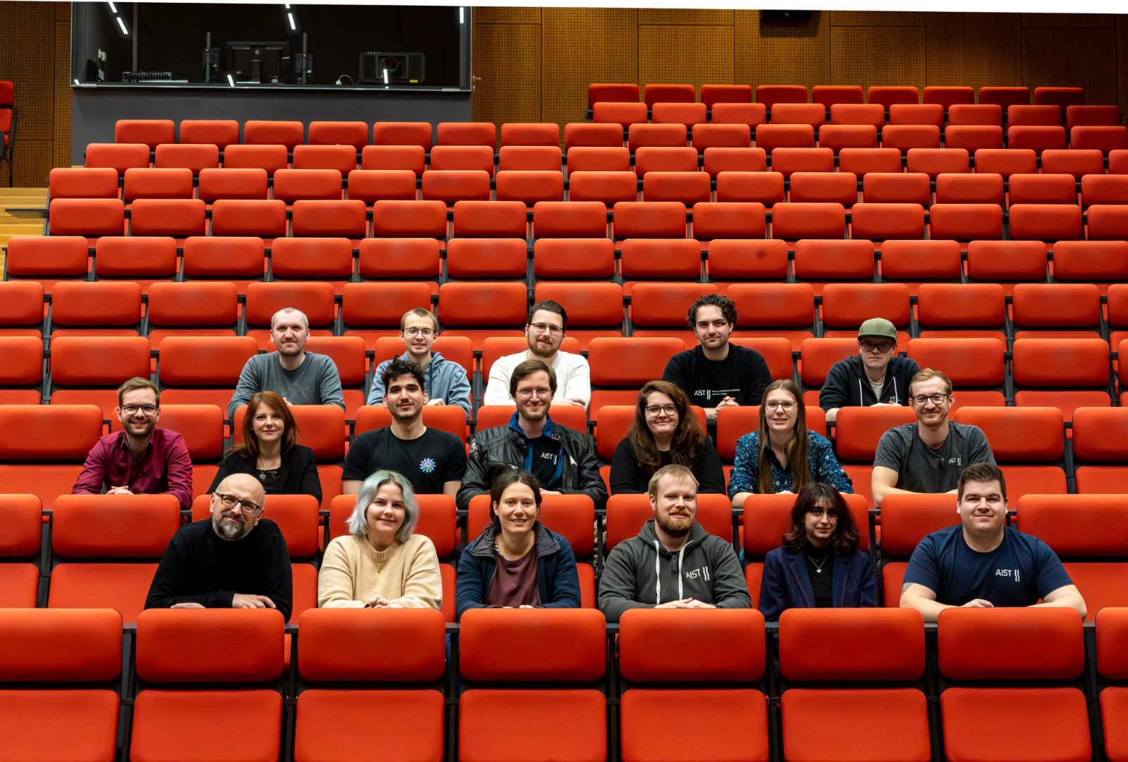 Das AIST-Team im Hörsaal am Campus Hagenberg